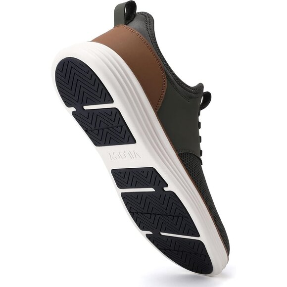 ⚡VILOCY Men's Grey Fashion Dress Oxfords Business Mesh Breathable Sneakers - Picture 2 of 9